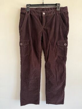 REI Women's Corduroy Cargo Pants in Dark Brown